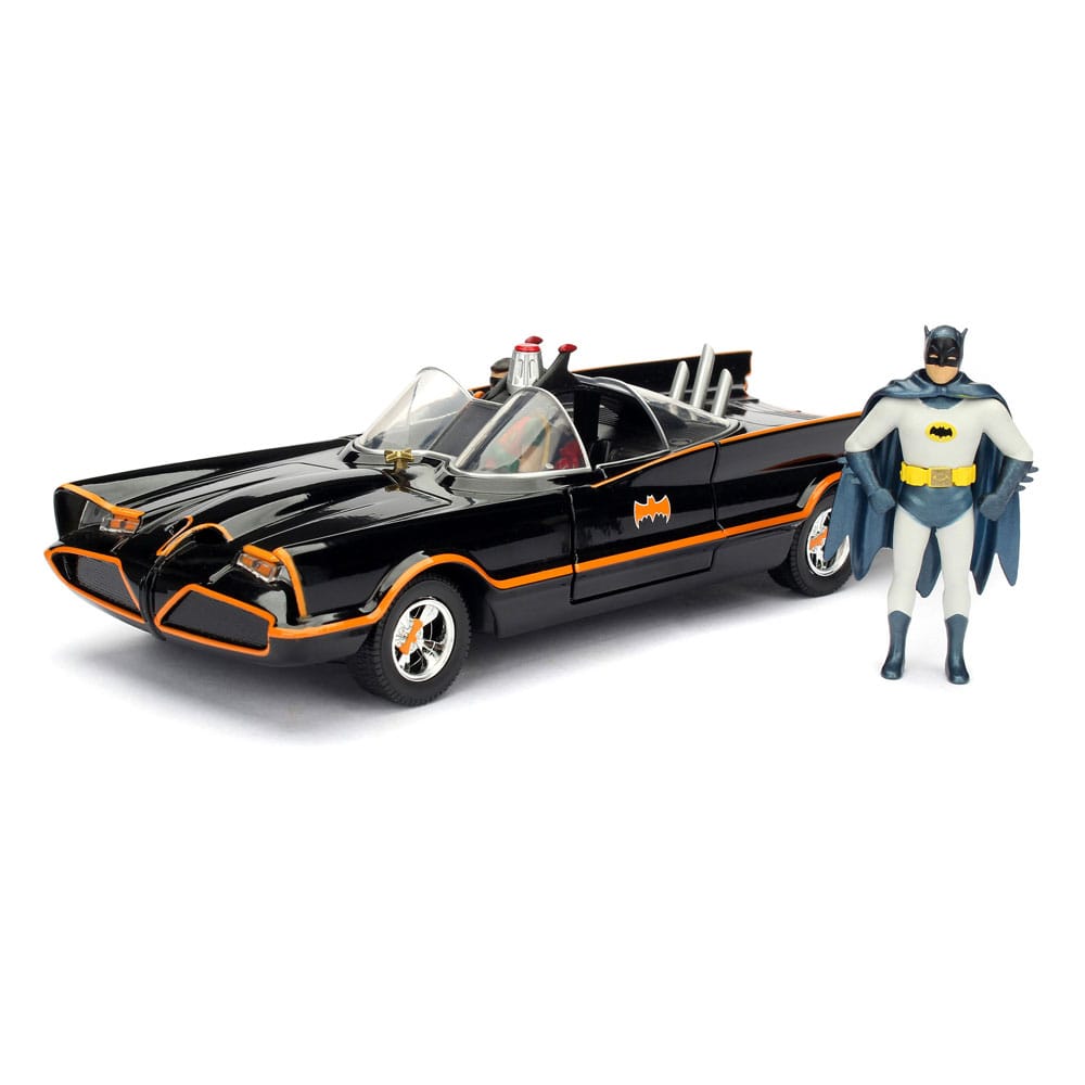 DC Comics Diecast Model 1/24 Batman 1966 Classic Batmobile Vehicles