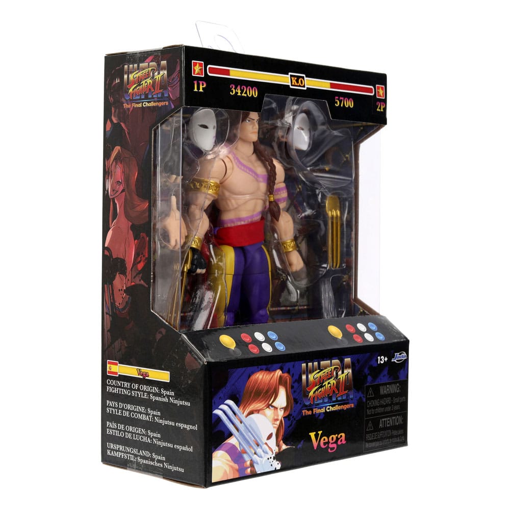 Ultra Street Fighter II: The Final Challengers Action Figure 1/12 Vega 15 cm Jada Toys