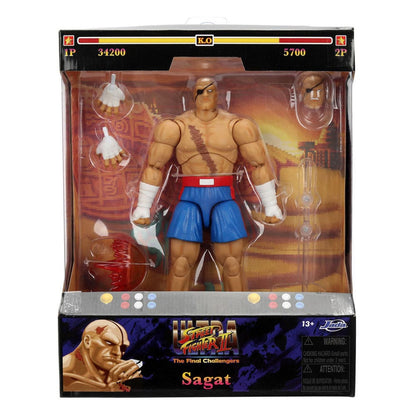 Ultra Street Fighter II: The Final Challengers Action Figure 1/12 Sagat 19 cm Jada Toys