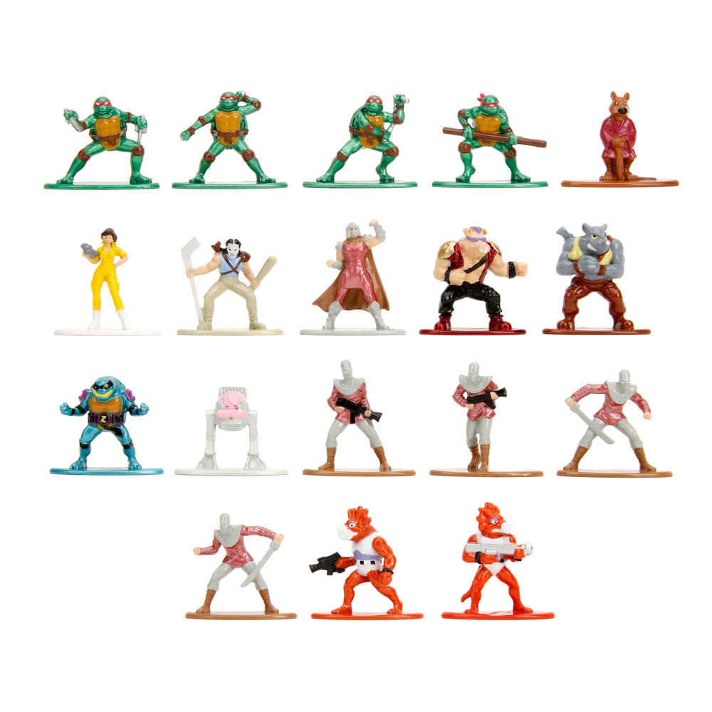 Teenage Mutant Ninja Turtles Nano Metalfigs Diecast Mini Figures 18-Pack Wave 2 4 cm Jada Toys