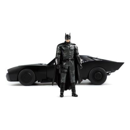 Batman 2022 Hollywood Rides Diecast Model 1/18 2022 Batmobile with Figure Jada Toys