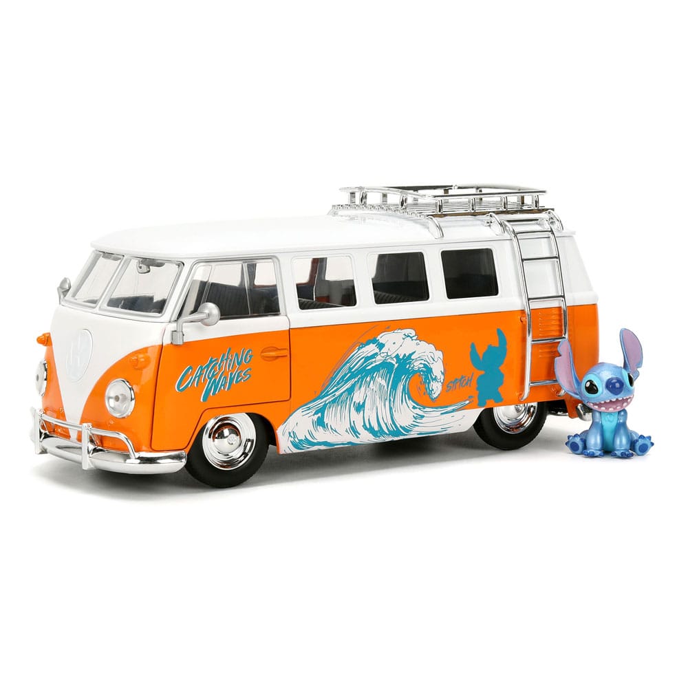 Lilo & Stitch Diecast Model 1/24 1961 VW Bus Stitch Vehicles