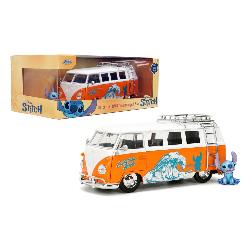 Lilo & Stitch Diecast Model 1/24 1961 VW Bus Stitch Vehicles