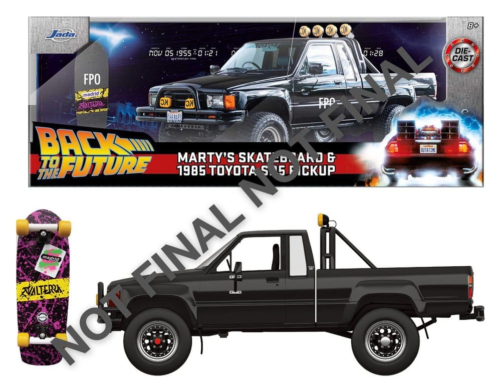 Back to the Future Diecast Vehicle 1:24 Marty's Skateboard 1985 Toyota