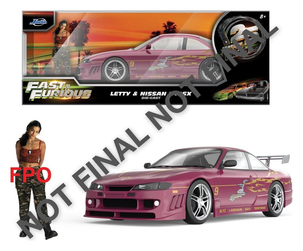 Fast & Furious Diecast Model 1/24 1997 Nissan 240SX 9 cm