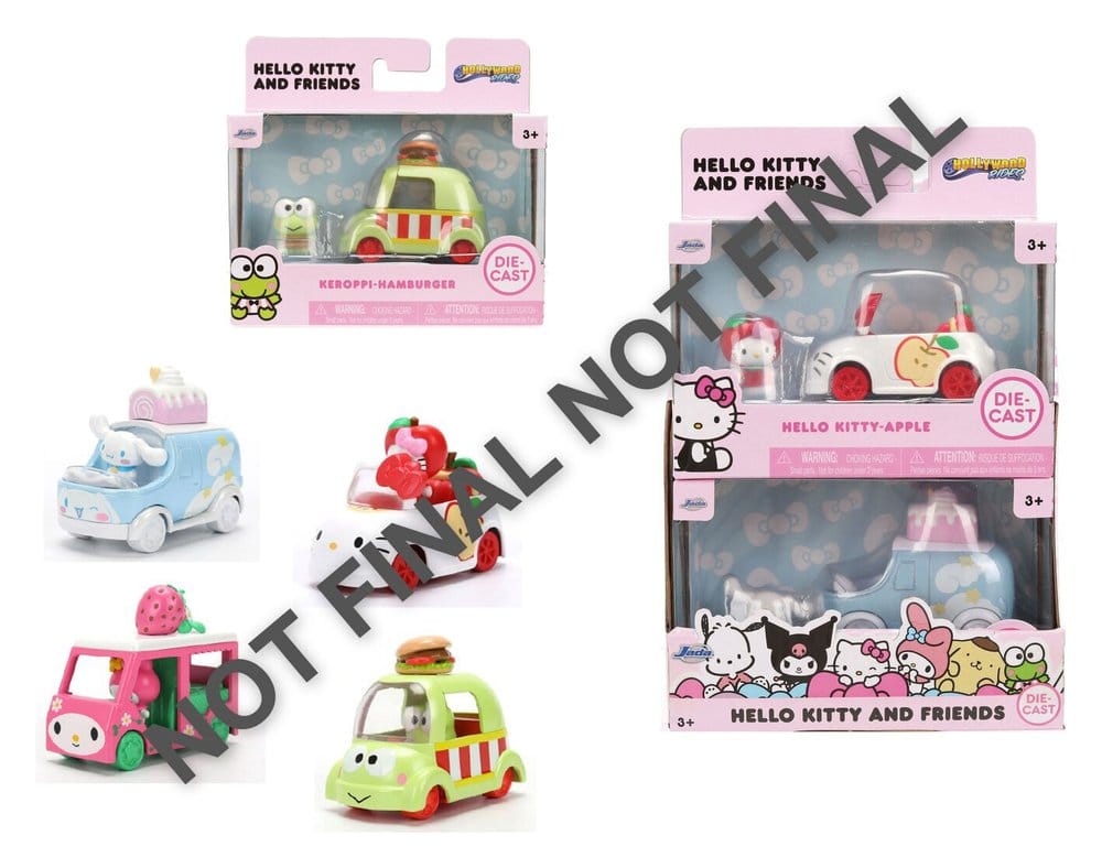 Sanrio Diecast Vehicles 1/55 Wave 1 Assortment (8)