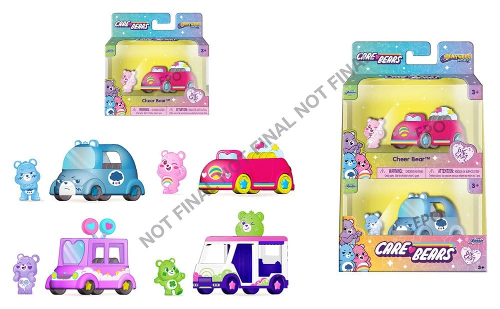 Care Bears Diecast Vehicles 1/55 Wave 1 Assortment (8)