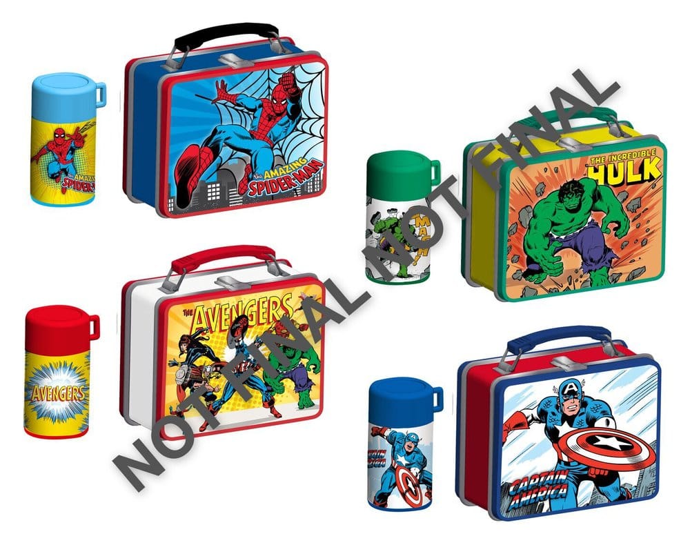 Marvel Lunch Time Collectibles Mini Figures 6 cm Display (12)