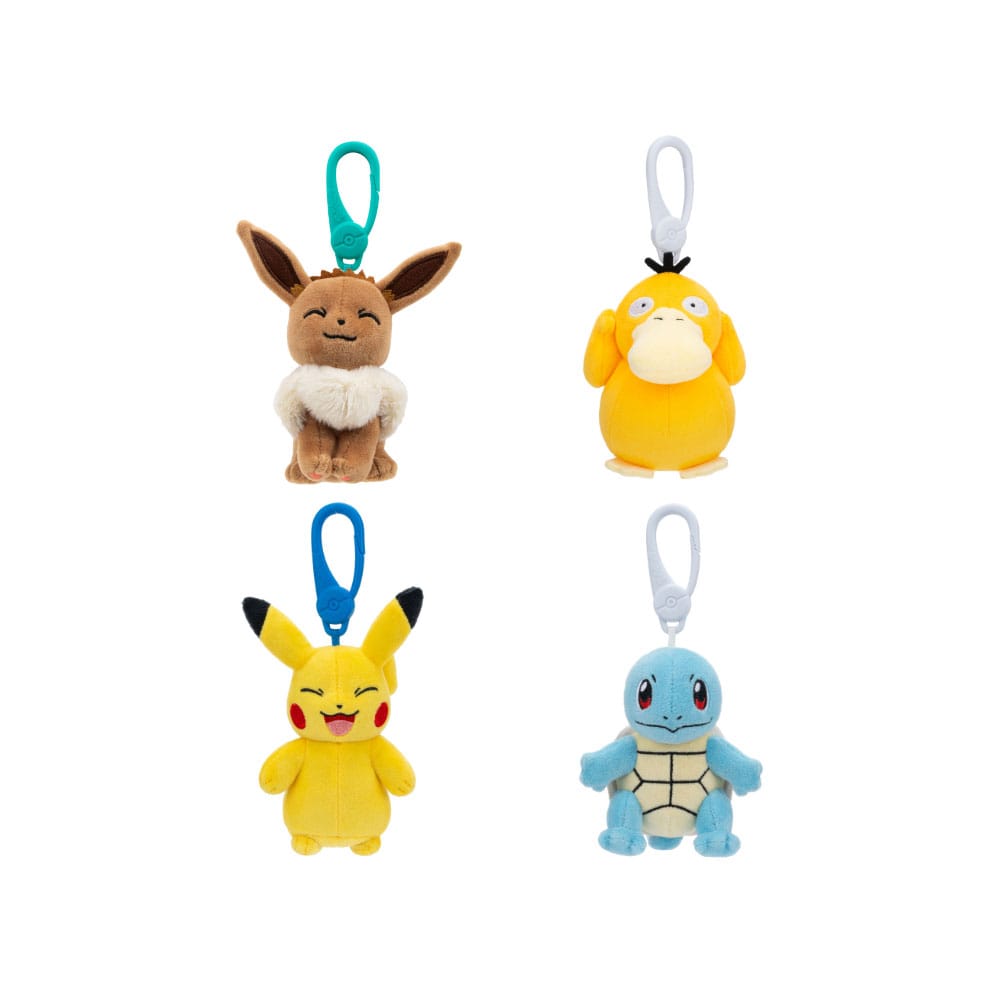 PokÃ©mon Plush Figure & Clip On 10 cm Assortment (6) Keyrings