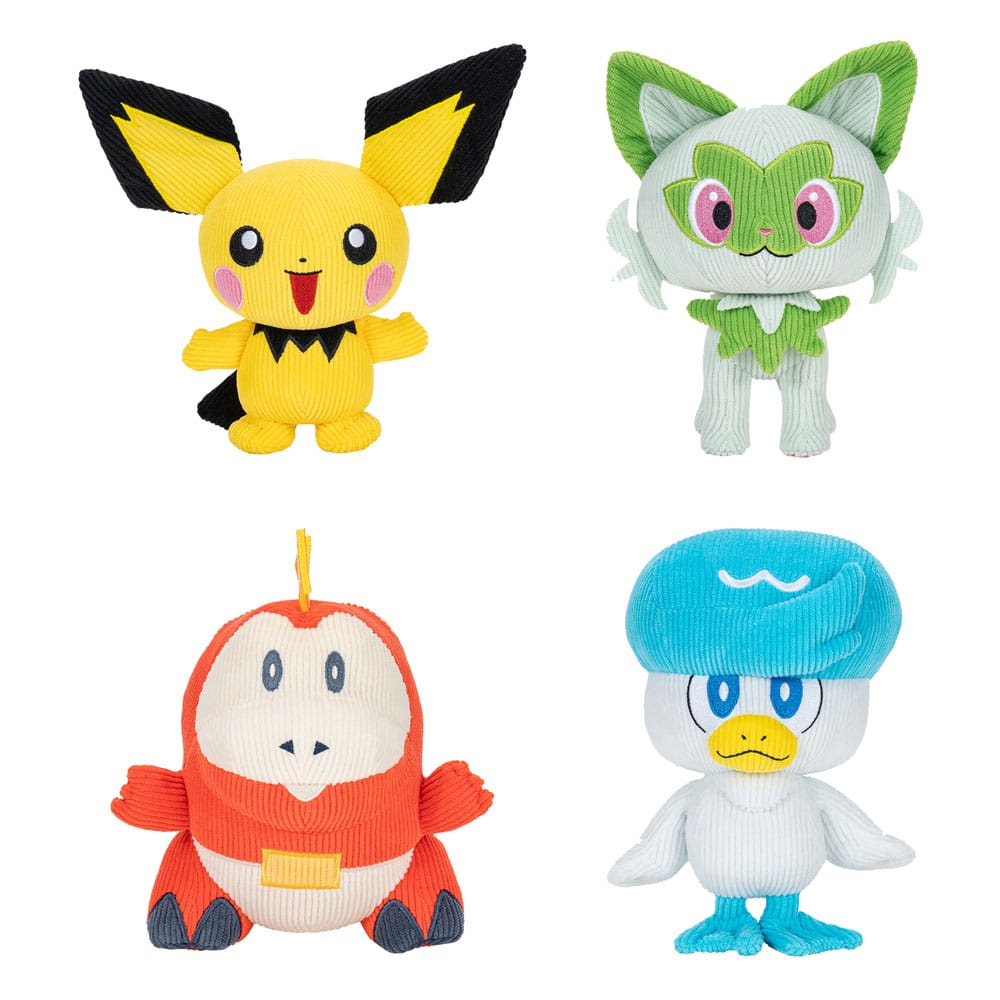 PokÃ©mon Select Plush Figures Corduroy 20 cm Assortment (6)
