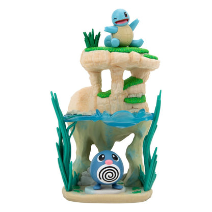 Pokémon Environment Set Shoreside Lake & Poliwag & Squirtle 5 cm Action figures