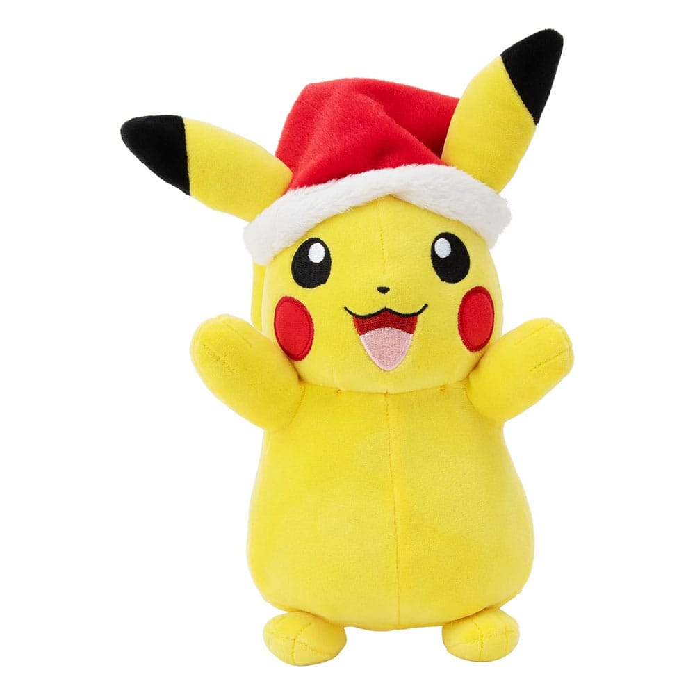 Pokémon Plush Figure Winter Pikachu with Christmas Hat 20 cm - FanofThings.co.uk