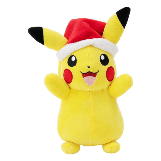 Pokémon Plush Figure Winter Pikachu with Christmas Hat 20 cm - FanofThings.co.uk