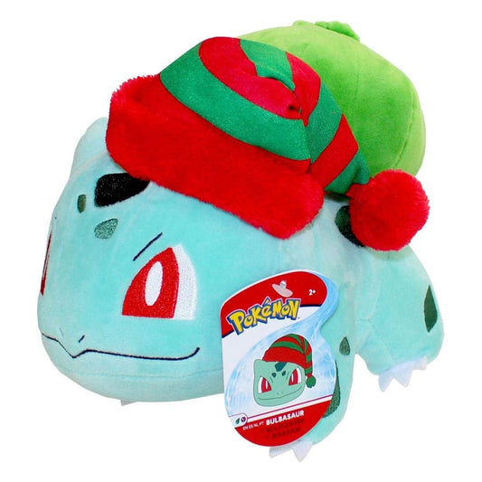 Pokémon Plush Figure Winter Bulbasaur with Christmas Hat 20 cm - FanofThings.co.uk