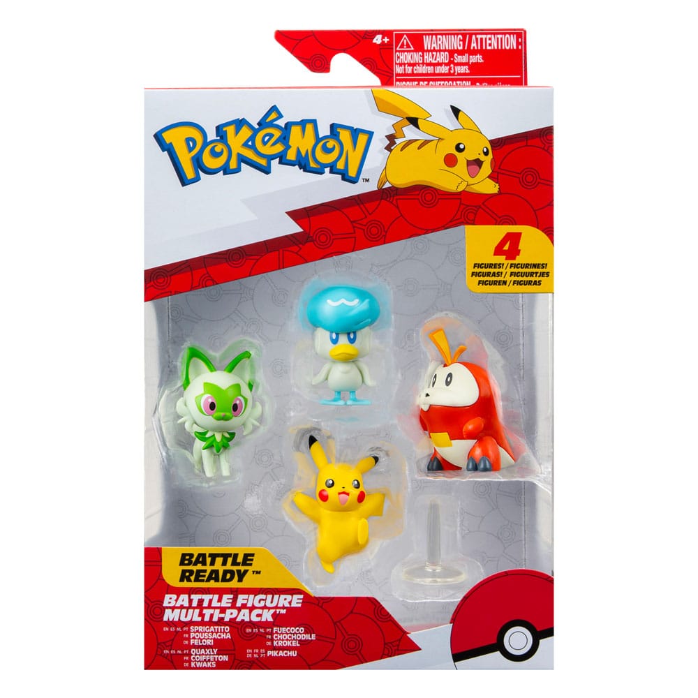 PokÃ©mon Gen IX Battle Figure Set Figure 4-Pack Mini-figures