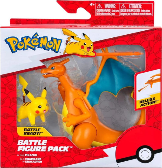 Pokémon Figure 2-Pack Charizard 11 cm & Pikachu 5 cm