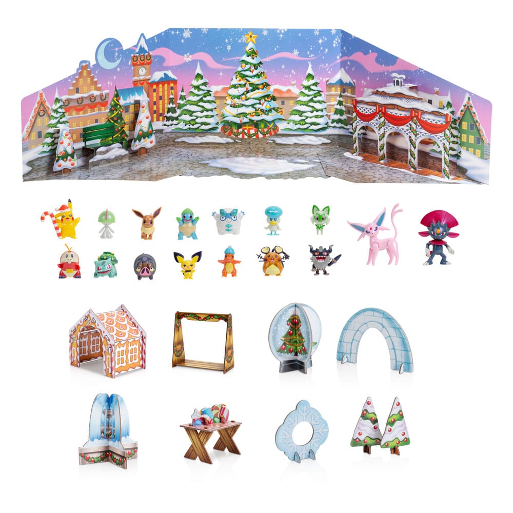 PokÃ©mon Battle Figures Deluxe Advent Calendar Holiday 2024 *Version EN/FR*