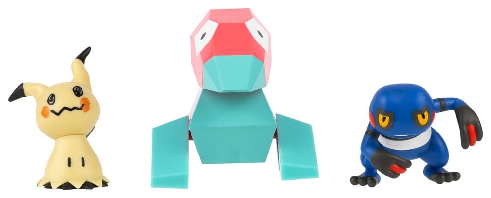 Pokémon Battle Figure 3-Pack Mimikyu, Porygon & Croagunk
