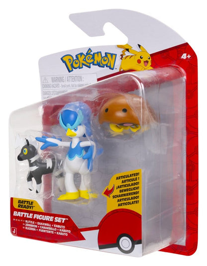 Pokémon Battle Figure 3-Pack Blitzle, Kabuto & Quaxwell