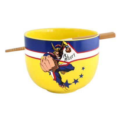 My Hero Academia Ramen Bowl with Chopsticks All Might 414 ml Kitchen- and Tableware