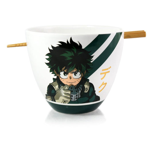 My Hero Academia Ramen Bowl with Chopsticks Izuku Midoriya 473 ml Kitchen- and Tableware