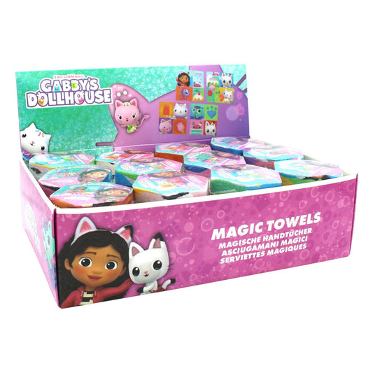 Gabby´s Dollhouse Magic Mini Towels 30 x 30 cm Display (36)