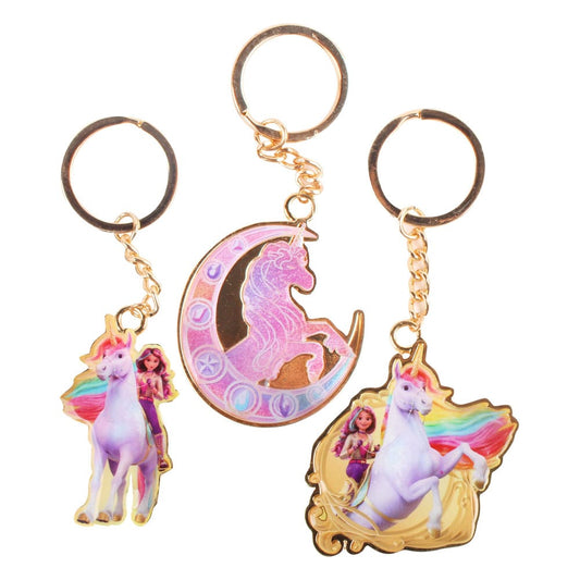 Unicorn Academy Metal Keychains Assortment (12) Keyrings