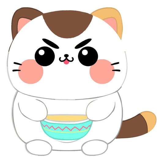 Funny Cat Plush Figure Cat with Soup 25 cm Joy Toy (IT)