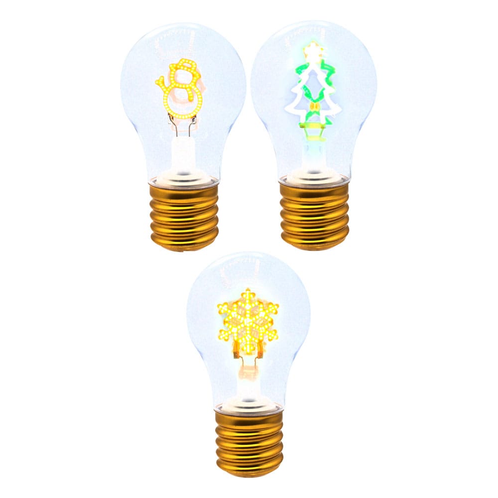 LED Bulb Lights Christmas Assortment (12) Joy Toy (IT)