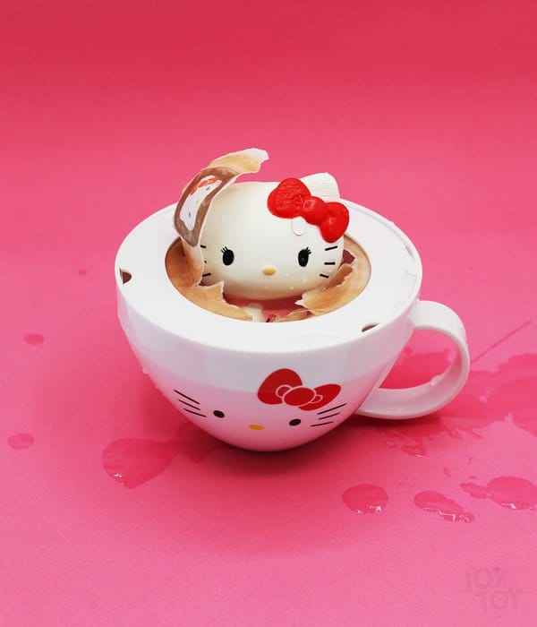 Sanrio Squishy Figures Hello Kitty Cappuccino Display (8)