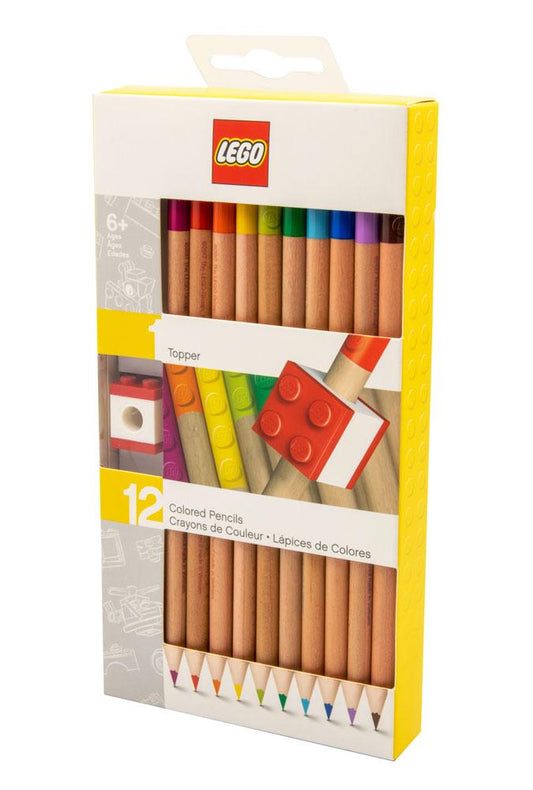 LEGO Coloured Pencil 12-Pack Topper Stationery