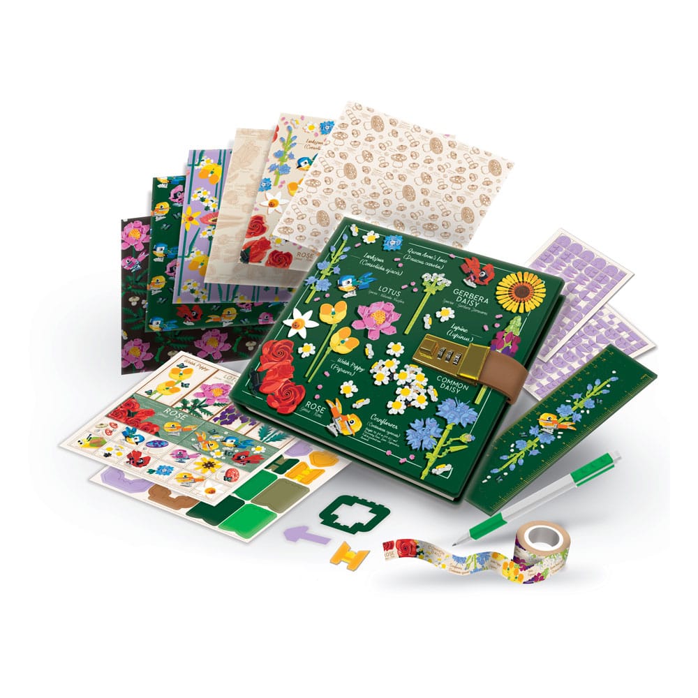 LEGO Diary Set with Lock Botanicals Stationery