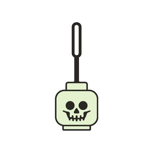 LEGO Minifigures Luggage tag Skeleton head Glow in the Dark 10 cm Keyrings