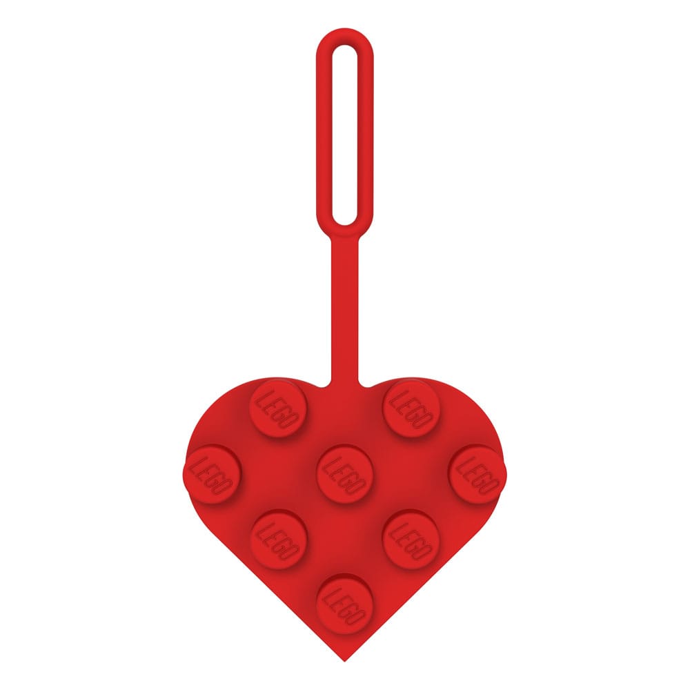LEGO Minifigures Luggage tag Heart Red 10 cm Keyrings
