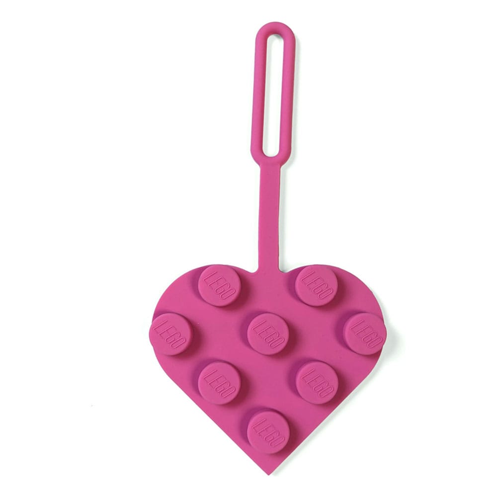 LEGO Minifigures Luggage tag Heart Rosa 10 cm Joy Toy (IT)