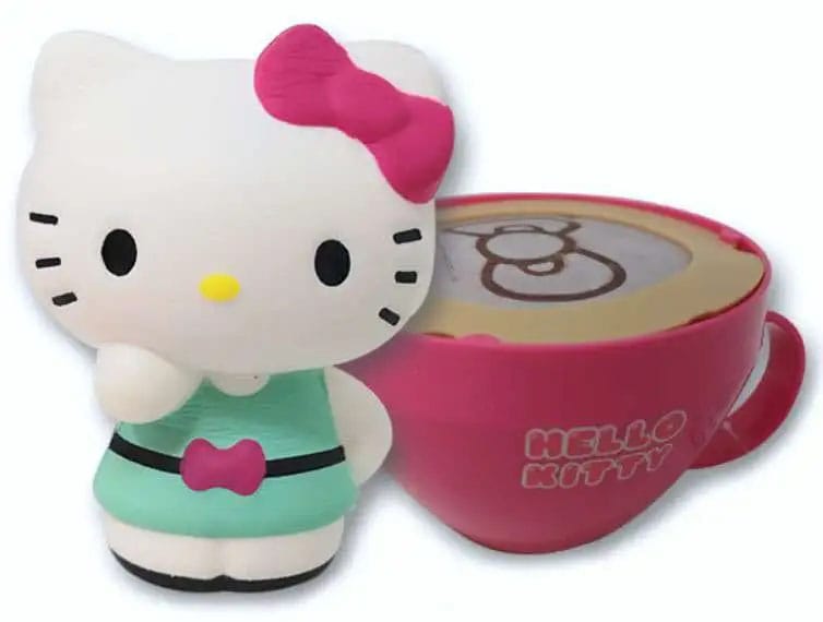 Sanrio Squishy Figures Hello Kitty Cappuccino Display (8)