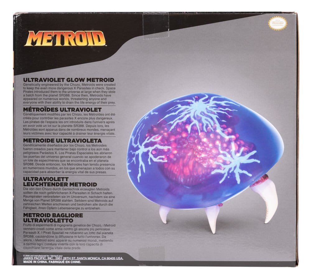 World of Nintendo Metroid Prime Actionfigure Metroid Ultraviolet Glow 15 cm Jakks Pacific