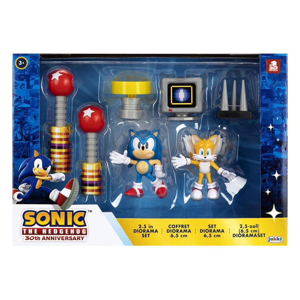 Sonic - The Hedgehog Diorama Playset 30th Anniversary 6 cm Jakks Pacific