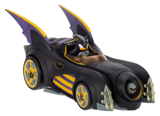 DC x Sonic - The Hedgehog Action Figure with Vehicle Shadow Batman & Batmobile 6 cm Jakks Pacific
