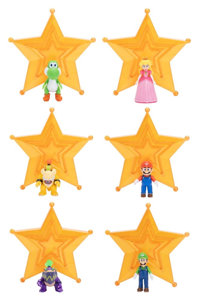 The Super Mario Galaxy Movie Action Figures 4 cm Wave 1 Assortment (12) Jakks Pacific