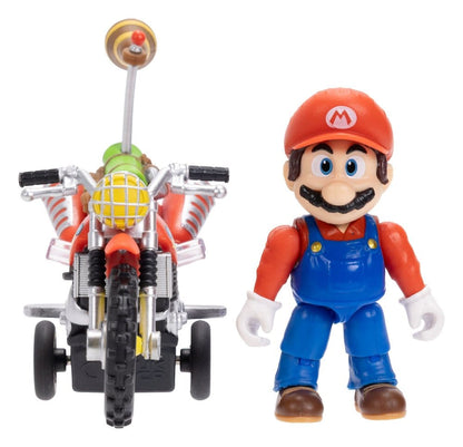 The Super Mario Galaxy Movie Action Figure with Pull Back Motorcycle Mario 6 cm Jakks Pacific