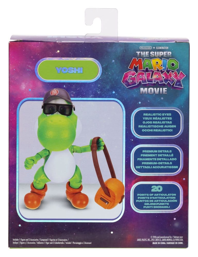 The Super Mario Galaxy Movie Action Figure Yoshi 13 cm Jakks Pacific