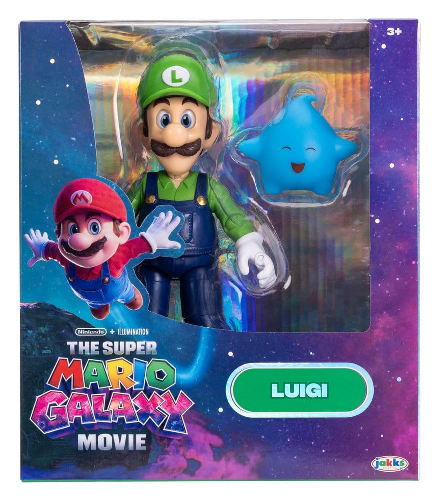 The Super Mario Galaxy Movie Action Figure Luigi 13 cm Jakks Pacific