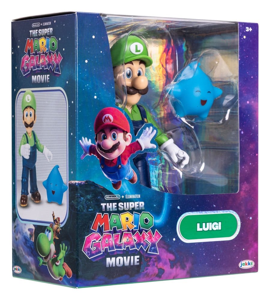 The Super Mario Galaxy Movie Action Figure Luigi 13 cm Jakks Pacific