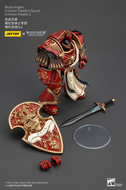 Warhammer The Horus Heresy Action Figure 1/18 Blood Angels Crimson Paladins Squad Crimson Paladin 2 14 cm Joy Toy (CN)