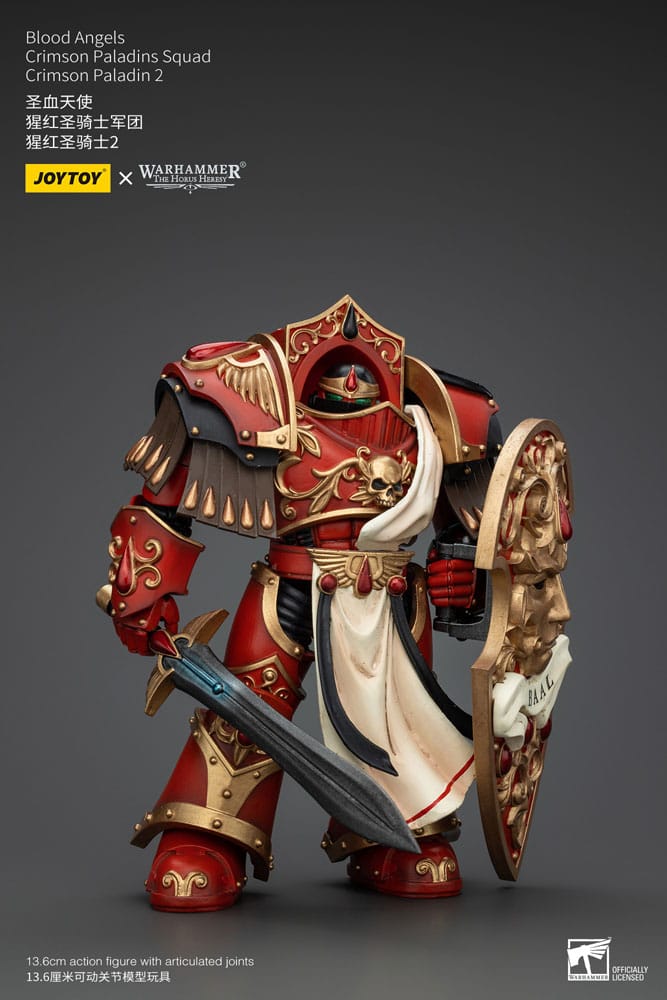 Warhammer The Horus Heresy Action Figure 1/18 Blood Angels Crimson Paladins Squad Crimson Paladin 2 14 cm Joy Toy (CN)