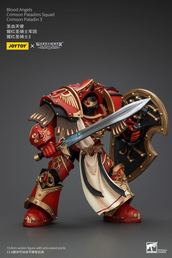 Warhammer The Horus Heresy Action Figure 1/18 Blood Angels Crimson Paladins Squad Crimson Paladin 3 14 cm Joy Toy (CN)