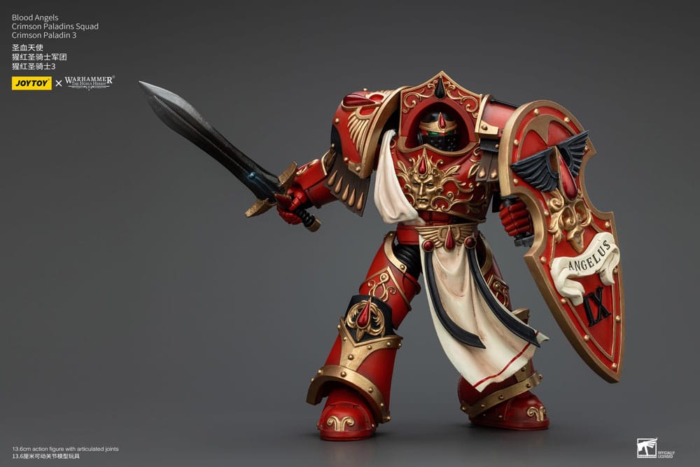 Warhammer The Horus Heresy Action Figure 1/18 Blood Angels Crimson Paladins Squad Crimson Paladin 3 14 cm Joy Toy (CN)