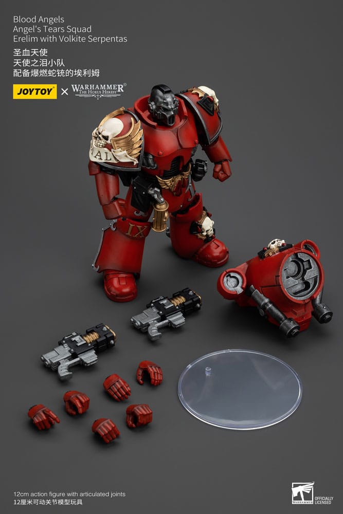 Warhammer The Horus Heresy Action Figure 1/18 Blood Angels Angel's Tears SquadErelim with Volkite Serpentas 12 cm