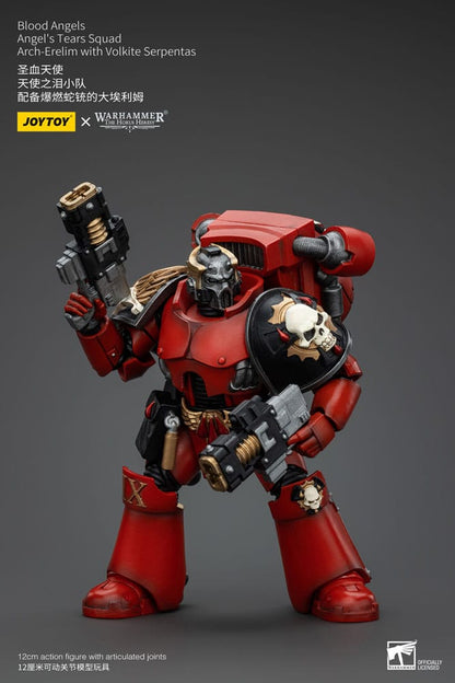 Warhammer The Horus Heresy Action Figure 1/18 Blood Angels Angel’s Tears Squad Arch-Erelim with Volkite Serpentas 12 cm